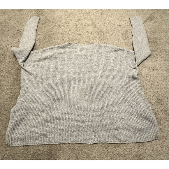 Rachel Zoe Women M Sweater Knit Crew Neck Cotton Wool Long Sleeve Gray‎ - Picture 2 of 6
